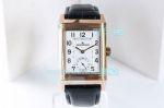 AN Factory Replica Jaeger LeCoultre Reverso Rose Gold White Dial Watch